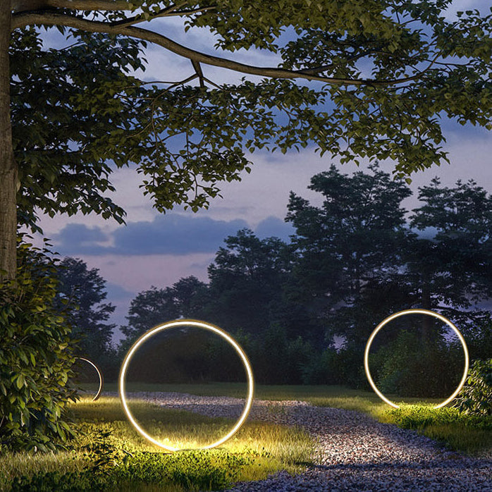 Outdoor Waterproof Acrylic LED Lawn Light with Aluminum Ring Design