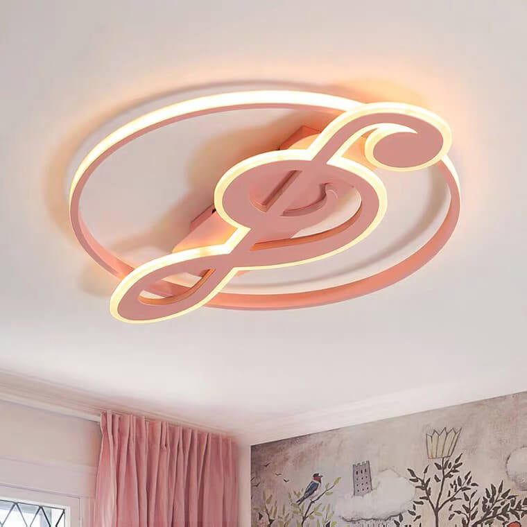 Nordic Creative Music Notes LED Flush Mount Ceiling Light