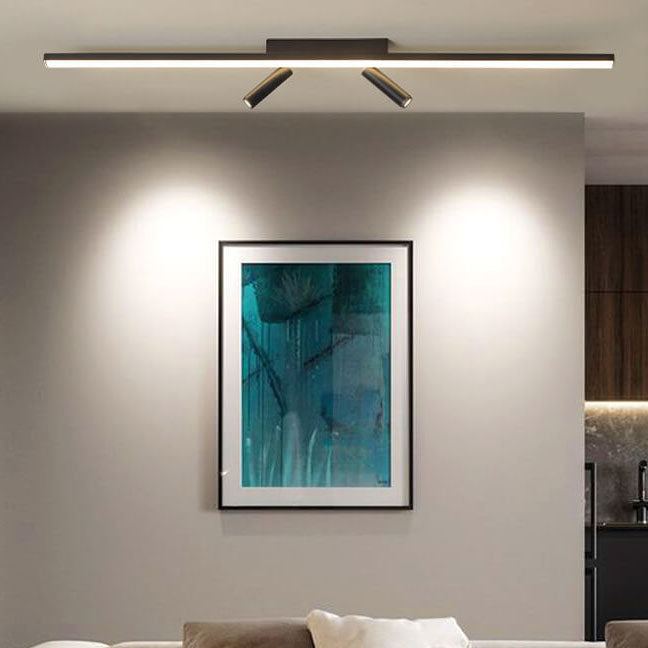 Nordic Minimalist Acrylic LED Track Spotlight Flush Mount Ceiling Light