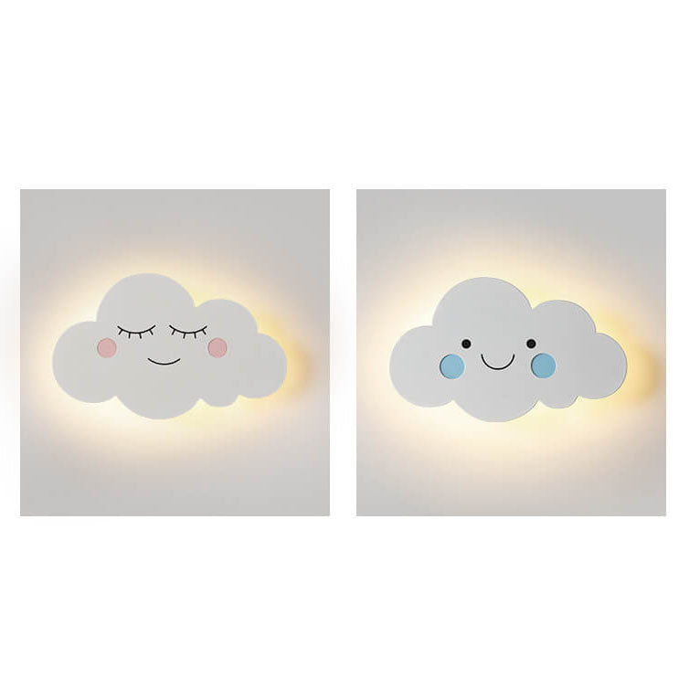 Nordic Creative Clouds Iron Emoji LED Kids Wall Sconce Lamp | Decorative Lighting for Children's Room | Playful Cloud Design | Bright LED Wall Light | Modern Nursery Decor | Fun Bedroom Wall Fixture | Cute Night Light for Kids | Unique Gift for Children |