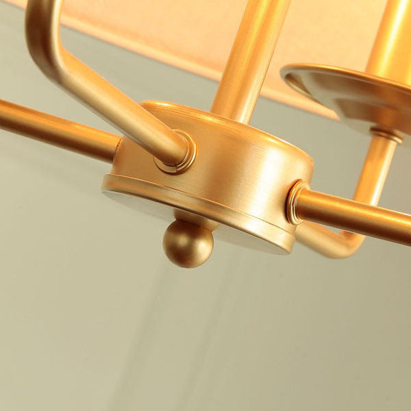 European Vintage Classic Iron 4-Light Pendant Lamp