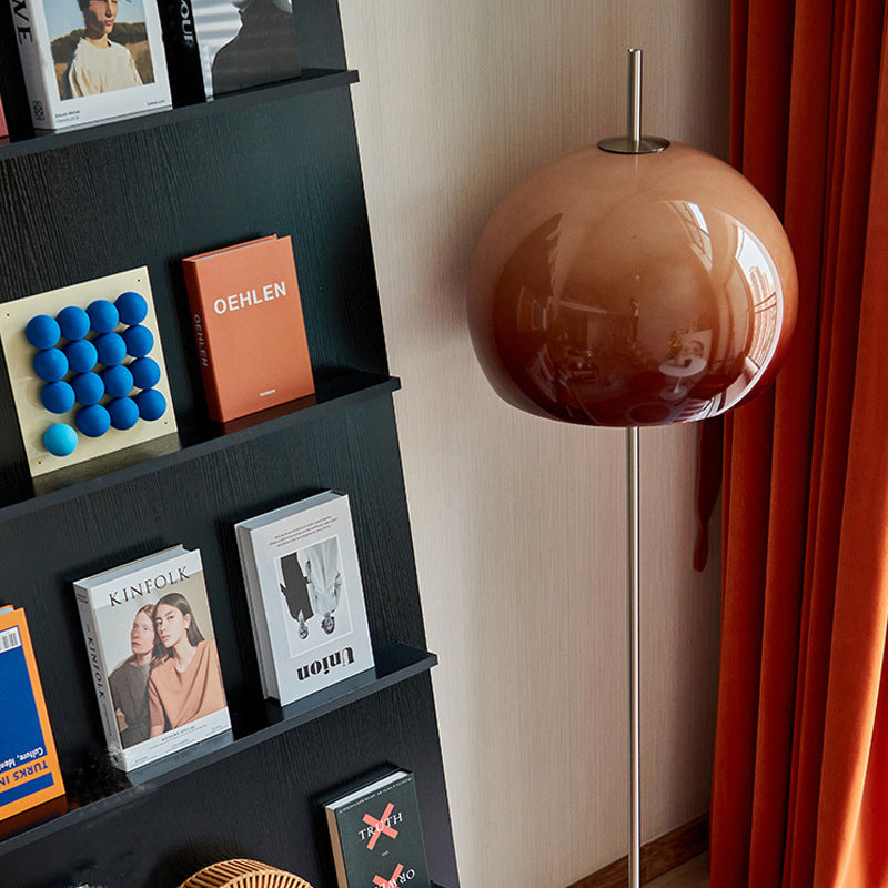 Contemporary Retro Mushroom Glass 2-Light Floor Lamp for Living Room