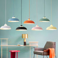 Modern Macaron Acrylic Aluminum Pendant Light - 1-Light Fixture