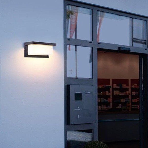Modern Rectangular LED Outdoor Wall Sconce Waterproof Lamp