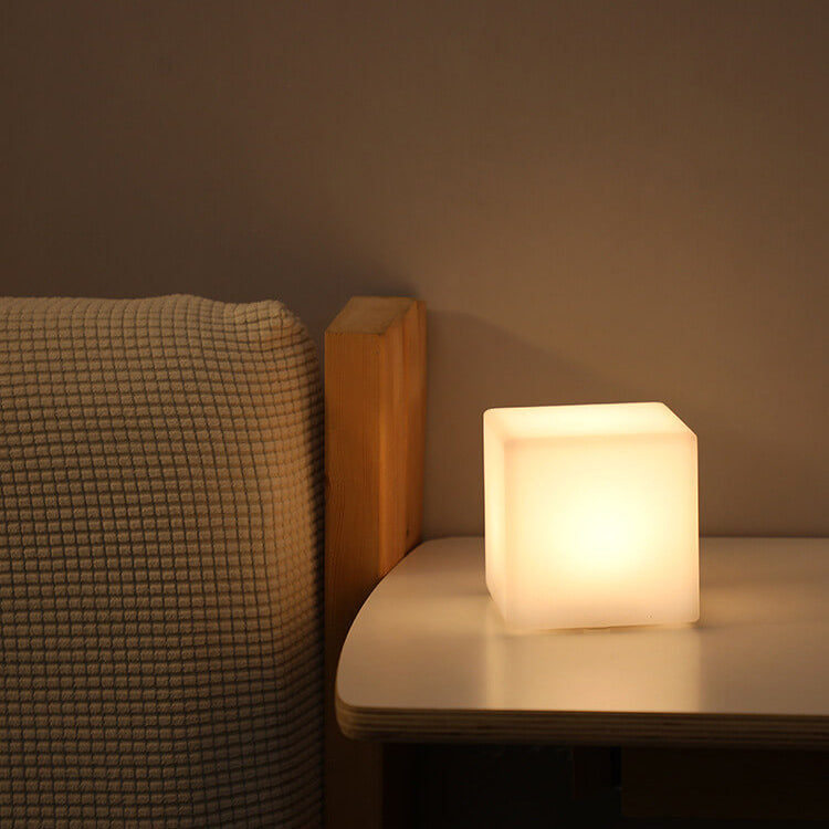 Creative Geometry Remote Night Light Table Lamp - Decorative Touch for Home Decor, LED, Rechargeable, Stylish Design, Ideal for Bedroom and Living Room