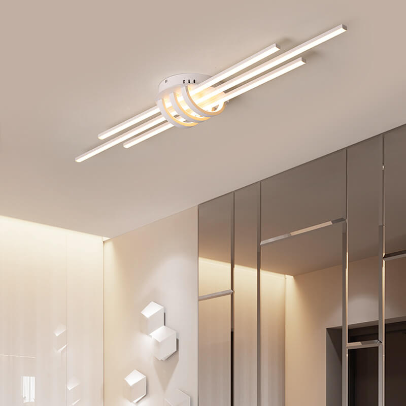 Modern Minimalist LED Flush Mount Light - Sleek Ceiling Fixture for Home Decor, Energy Efficient, Adjustable Brightness, Contemporary Interior Lighting