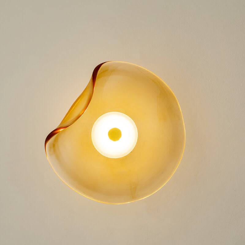 Nordic Minimalist Round Glass LED Wall Sconce Lamp