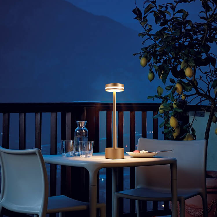 Modern Minimalist Cylindrical Metal Acrylic USB LED Table Lamp - Stylish Desk Lighting, Rechargeable Nightstand Lamp, Contemporary Home Decor, Dimmable Brightness, USB Powered, Elegant Bedroom Ambiance, Sleek Modern Design, Portable LED Lamp, Home Office