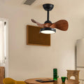 Contemporary Retro Acrylic LED Ceiling Fan Light with Downrods for Bedroom