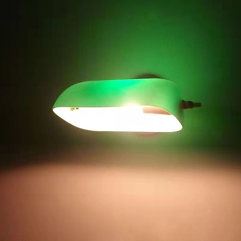 Vintage Glass Iron Round Wall Sconce Lamp - 1-Light Living Room Fixture