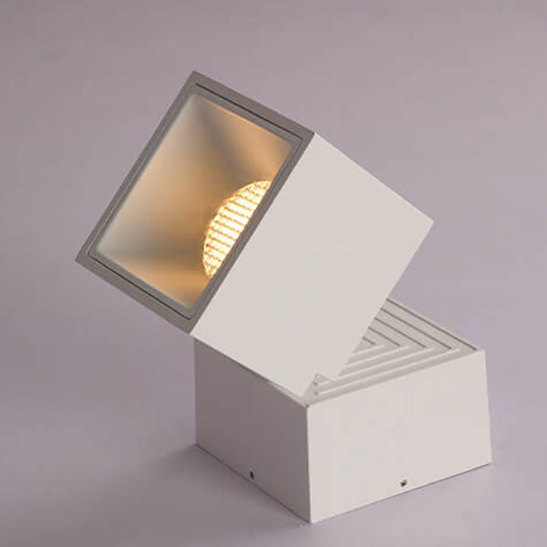 Modern Black & White Foldable LED Semi-Flush Mount Light