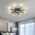 Modern Minimalist Star LED Flush Mount Ceiling Fan Light