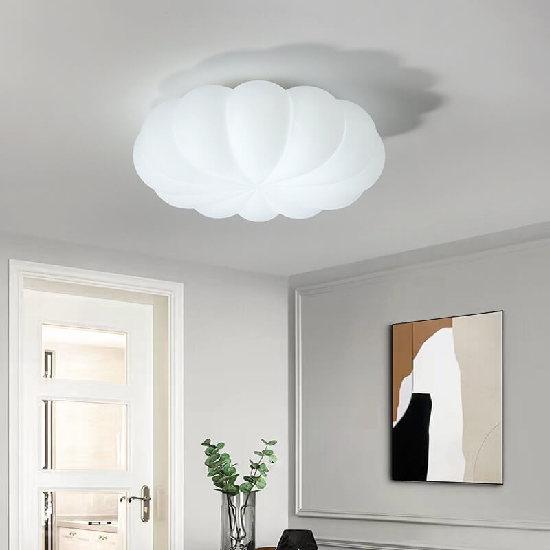 Contemporary Nordic Floral LED Flush Mount Ceiling Light for Kids' Bedroom