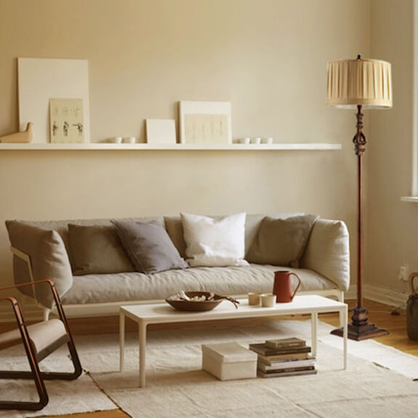 Modern European Retro Pleated Floor Lamp - 1-Light Designer Lighting