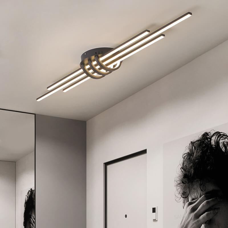 Modern Minimalist LED Flush Mount Light - Sleek Ceiling Fixture for Home Decor, Energy Efficient, Adjustable Brightness, Contemporary Interior Lighting