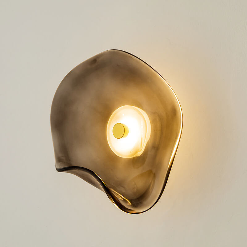 Nordic Minimalist Round Glass LED Wall Sconce Lamp