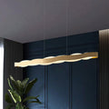 Modern Luxury Stainless Steel LED Chandelier - Long Bar Design with Acrylic Accents for Elegant Lighting