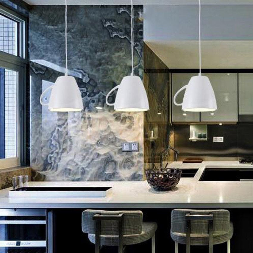 Contemporary Teacup Teapot Pendant Light - 1-Light Resin Fixture for Living Room
