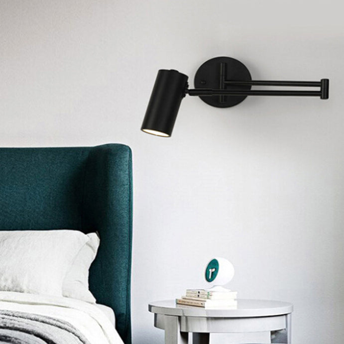 Nordic Minimalist Telescopic Wall Sconce Lamp - 1-Light Rocker Design