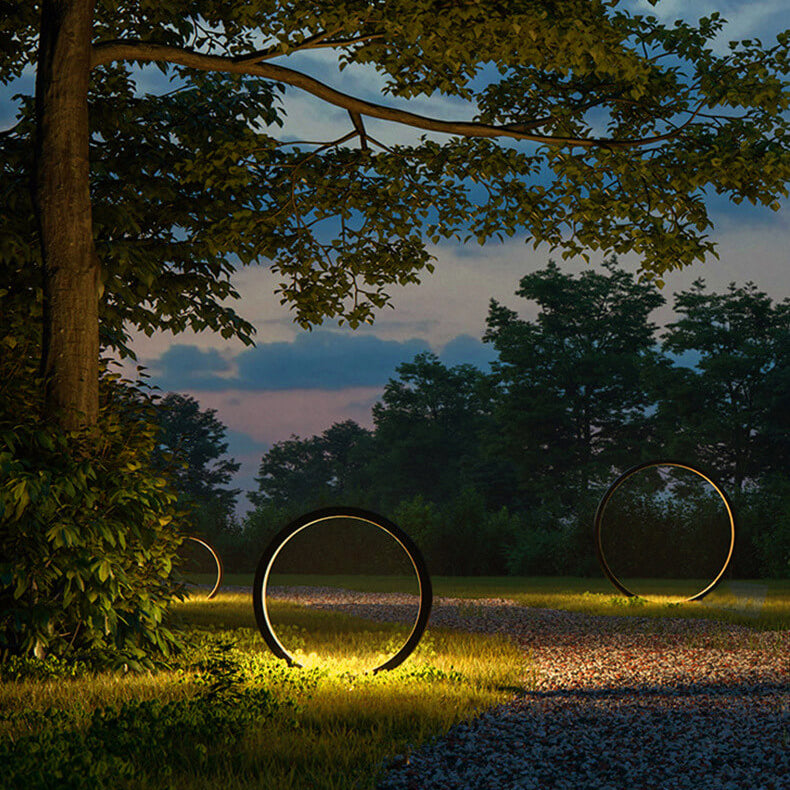 Outdoor Waterproof Acrylic LED Lawn Light with Aluminum Ring Design