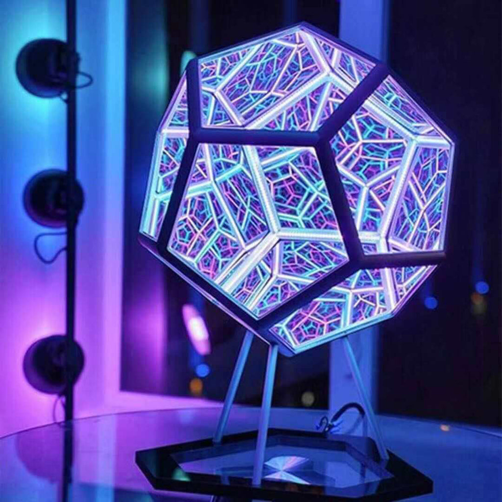 Infinity Dodecahedron LED Night Light Art Lamp for Home Décor