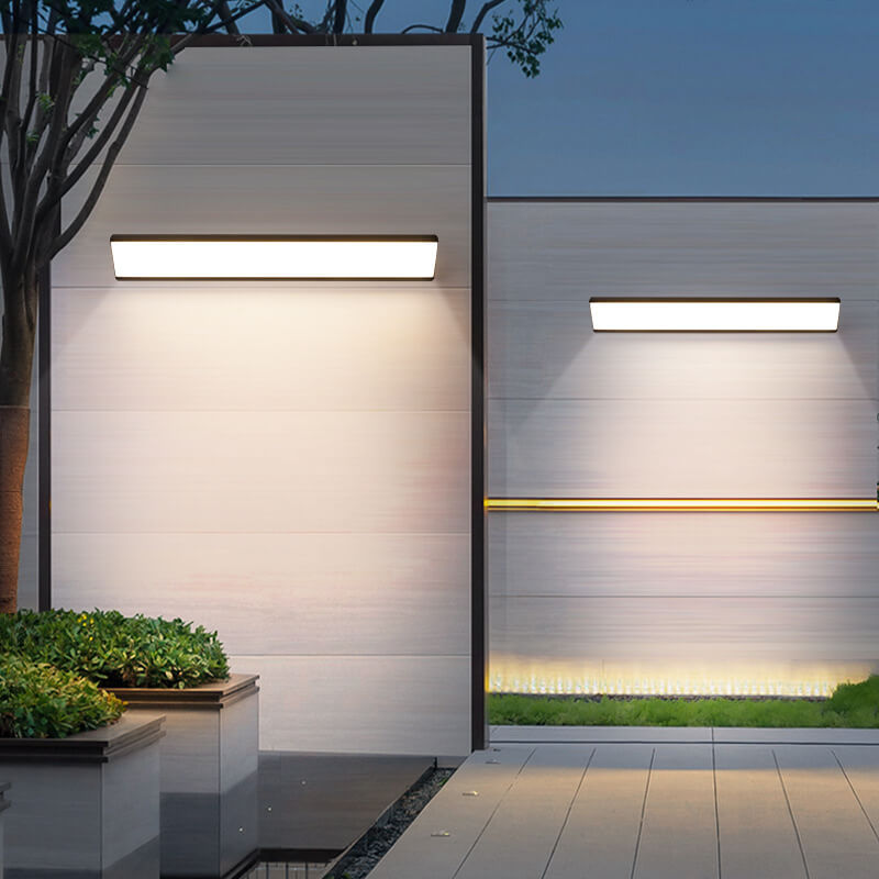 Modern Minimalist LED Wall Sconce - Aluminum Acrylic Waterproof Indoor Outdoor Lamp