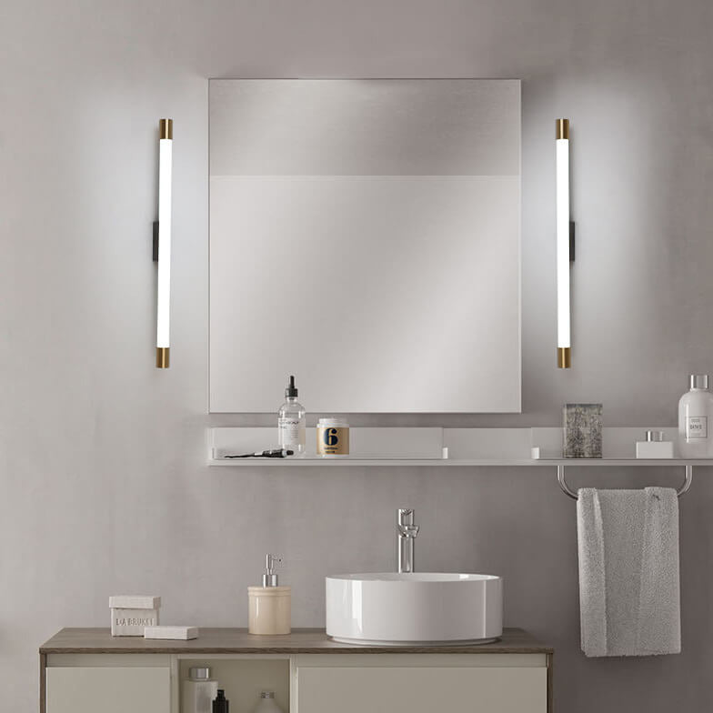 Modern Minimalist LED Wall Sconce - Thin Tube Aluminum Lamp for Living Room