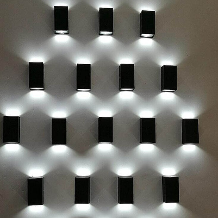 Modern Black Waterproof Aluminum LED Wall Sconce Lamp