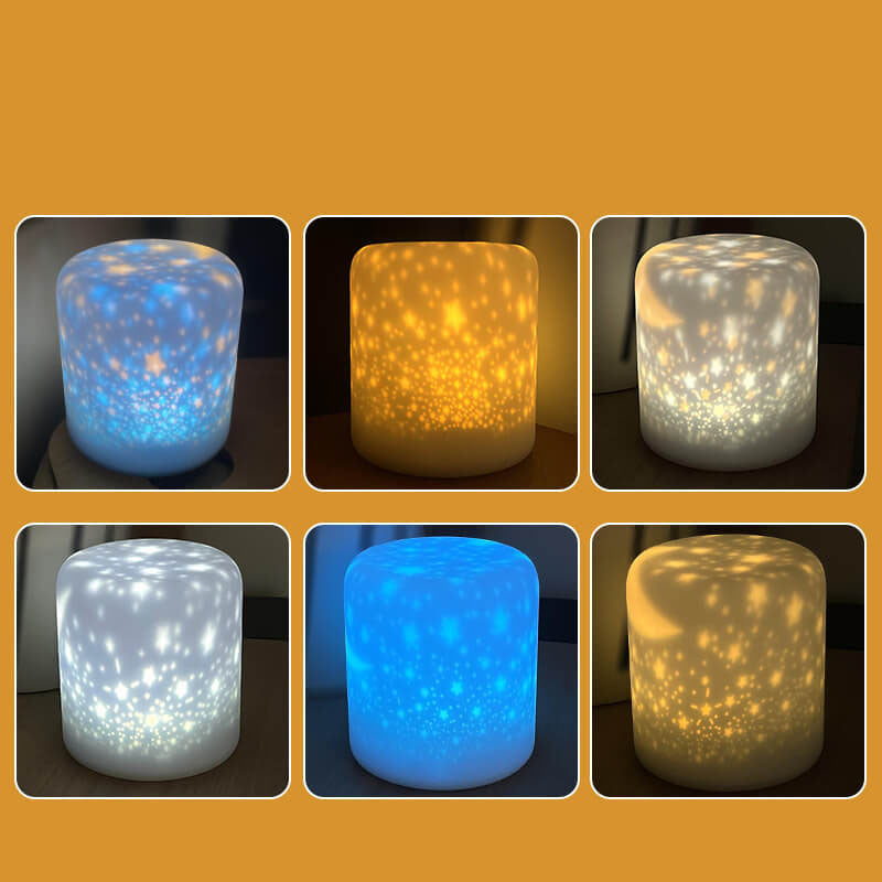 Starry Silicone LED Night Light Table Lamp - USB Rechargeable, Creative Design, Ideal for Kids & Home Decor