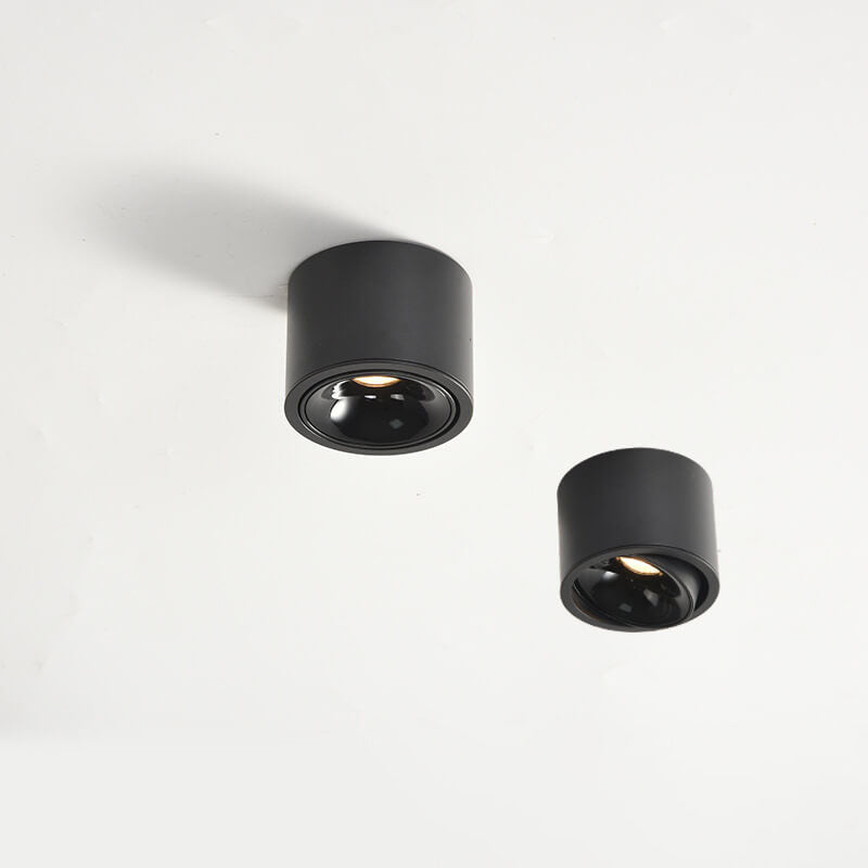 Modern Minimalist Aluminum Round LED Flush Mount Spotlight for Living Room