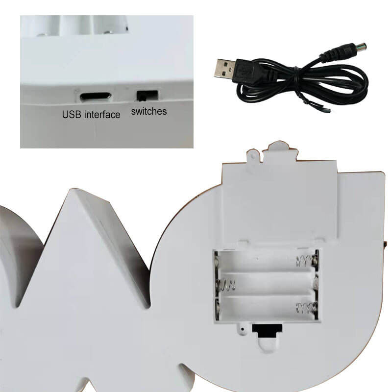 Contemporary LED Love Letters Night Light for Bedroom Decor