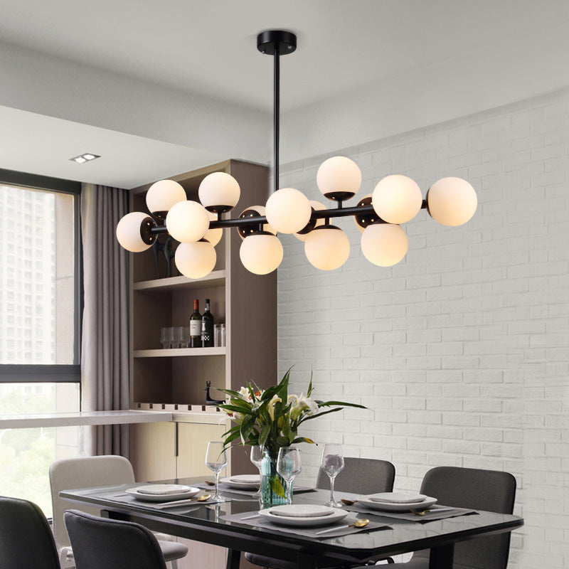 Contemporary Scandinavian 16-Light Round Globe Chandelier for Dining Room

Illuminate your dining space with this stunning Contemporary Scandinavian Long Round Globe Iron Glass 16-Light Island Light Chandelier. Designed to blend modern elegance with funct