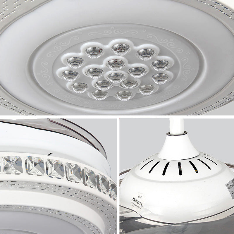 Modern Minimalist Star Piano Design LED Ceiling Fan Light