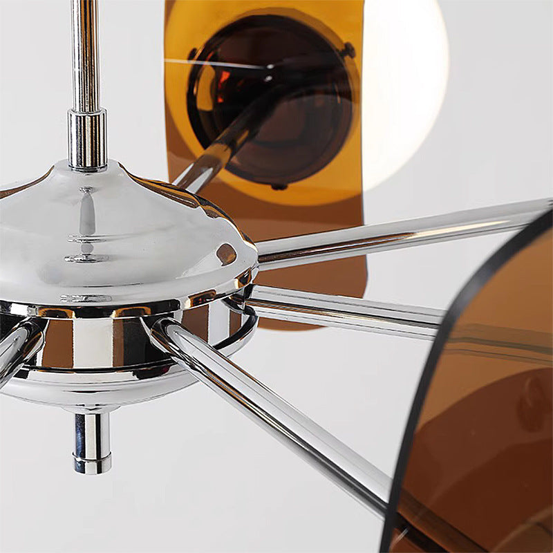 Modern Mid-Century Acrylic Magic Bean Chandelier - 3/5/6/8-Light for Living Room