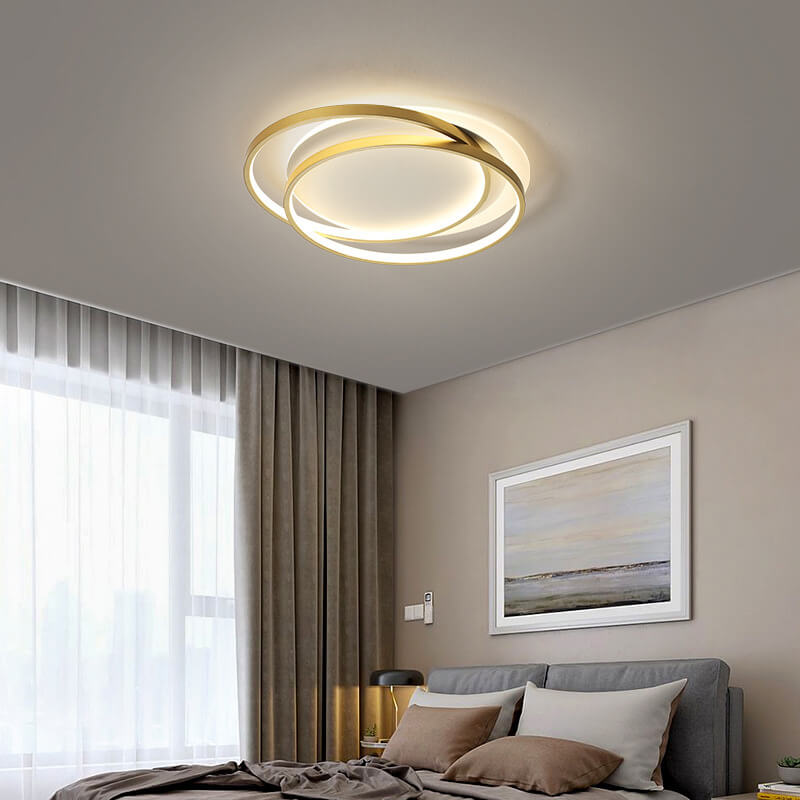 Nordic Luxury Aluminum LED Flush Mount Ceiling Light