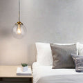 Contemporary Nordic Copper Glass Shade Island Light Chandelier - 1/3/5-Light for Dining Room