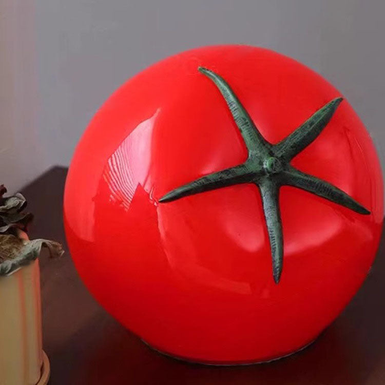 Modern Art Deco Resin Tomato LED Table Lamp for Living Room