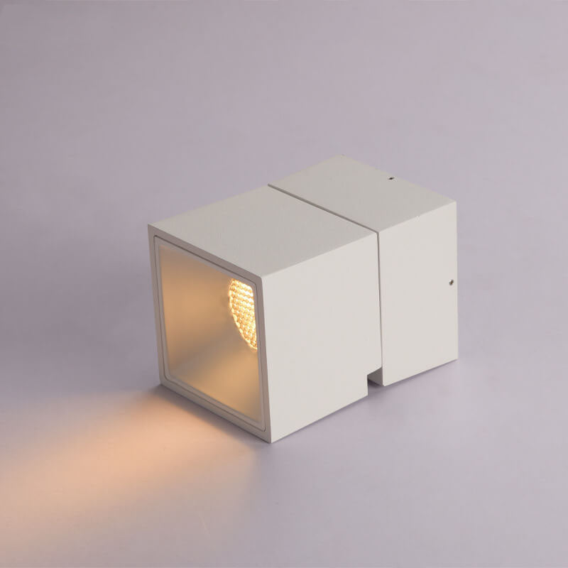 Modern Black & White Foldable LED Semi-Flush Mount Light