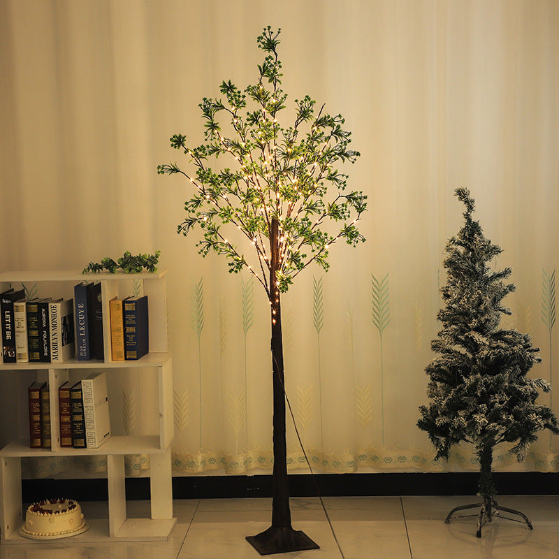 Modern Art Deco Waterproof Copper Tree USB LED Floor Lamp for Bedroom