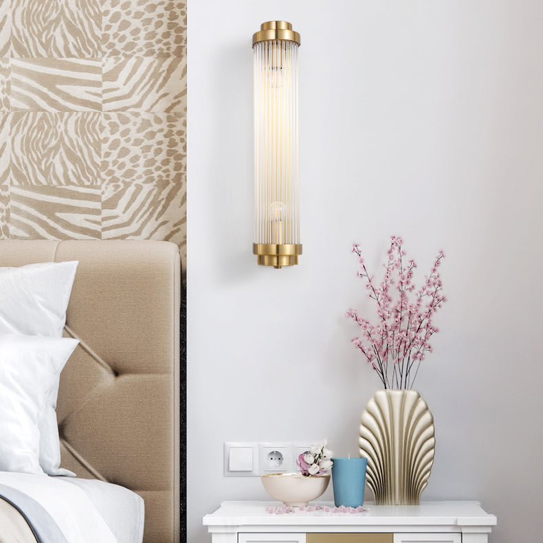 Traditional European Iron Glass Wall Sconce - 2-Light Lamp for Living Room