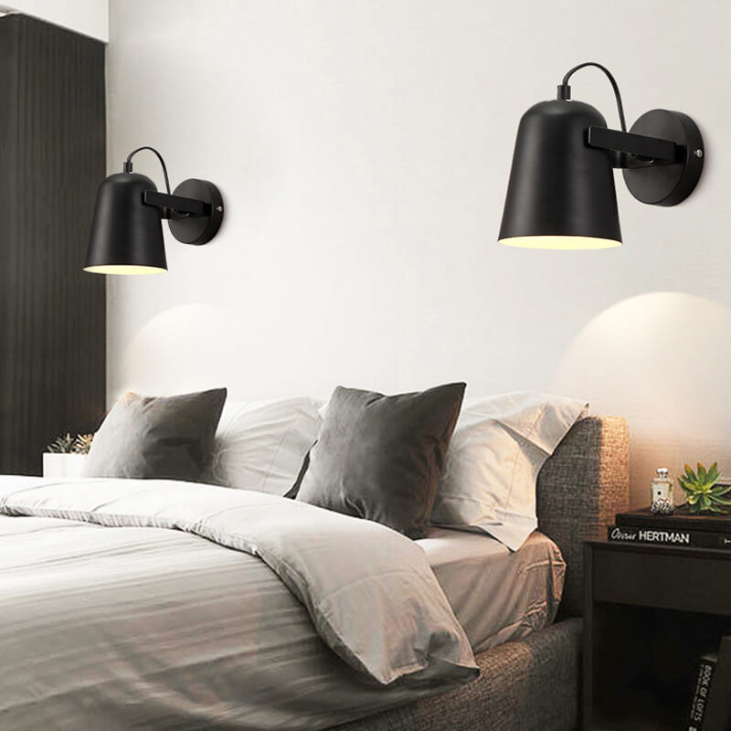 Nordic Macaron Iron Cylinder Dome Wall Sconce Lamp - 1-Light Modern Fixture for Home Decor, Stylish Lighting for Living Room, Bedroom, and Hallway