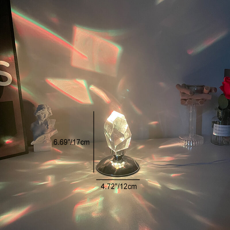 Diamond Crystal Luxury LED Night Light Table Lamp - Ambient Home Decor
