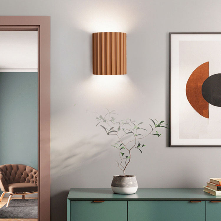 Contemporary Nordic Resin 2-Light Wall Sconce for Bedroom Lighting