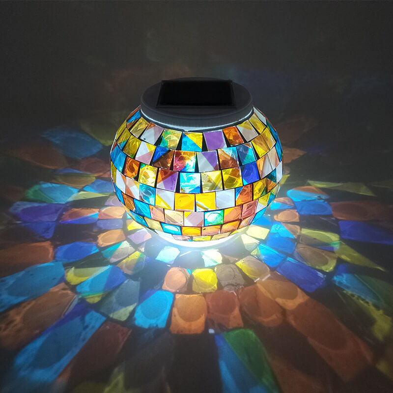 Tiffany Solar Waterproof LED Mosaic Lawn Light - Outdoor Decorative Lighting