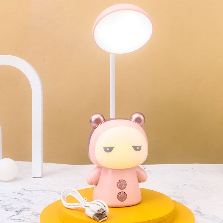 Cartoon Doll ABS Colorful Eye Care LED Desk Lamp for Kids