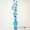 Contemporary Aluminum LED Floor Lamp with Vase Design for Living Room