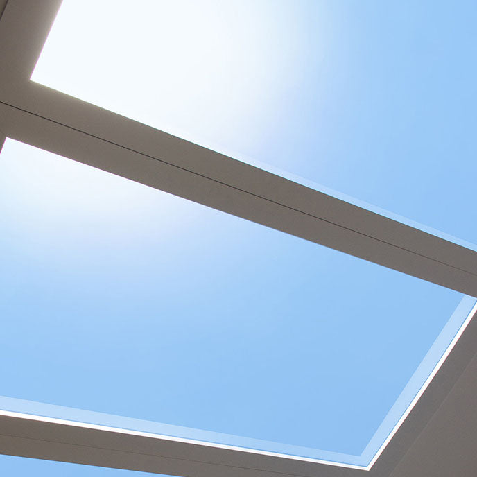 Modern Minimalist Blue Sky LED Ceiling Light - Flush Mount for Living Room
