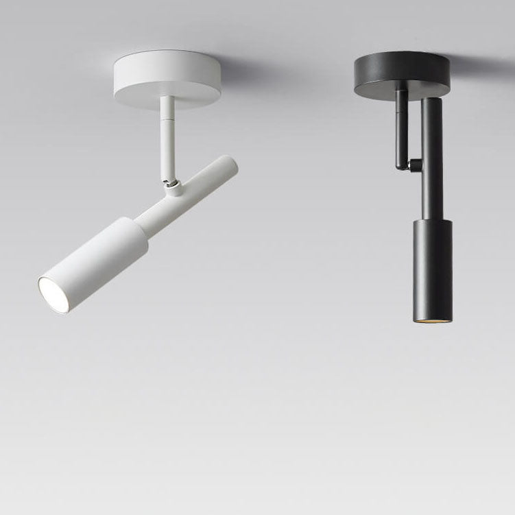 Modern Minimalist LED Spotlight Semi-Flush Mount Ceiling Light for Living Room