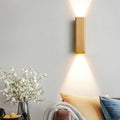 Nordic Minimalist Brushed Aluminum LED Wall Sconce - Rectangular Design, Modern Lighting, Durable Fixture, Energy-Efficient, Home Decor Accent