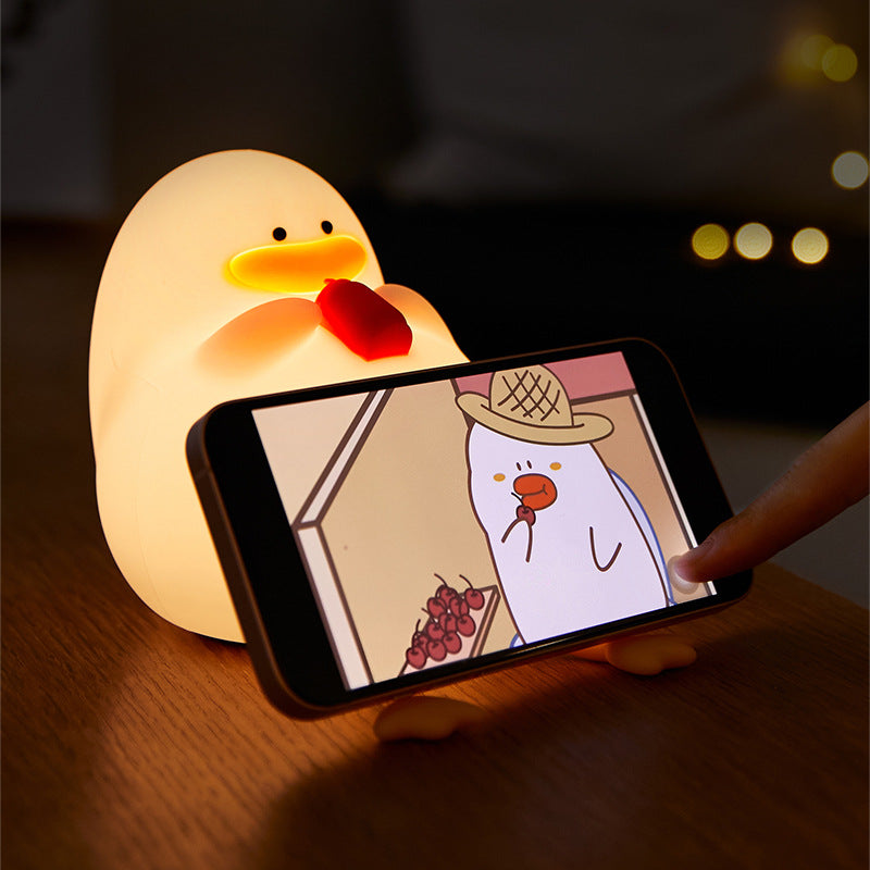 Contemporary Kids Cartoon Duck LED Night Light Table Lamp for Bedroom